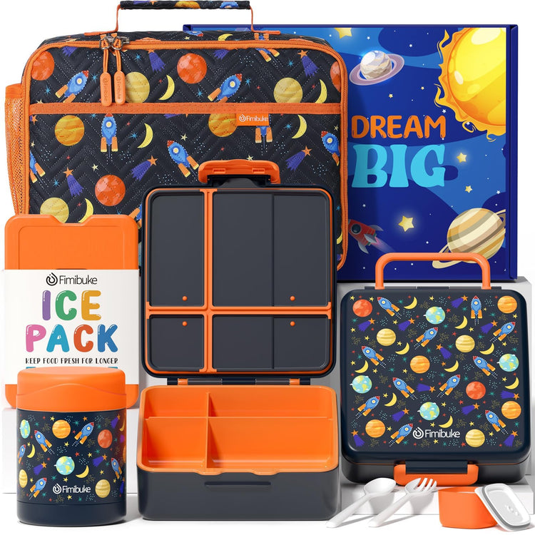 Kids Bento Snack Lunch Box with 4 Compartment