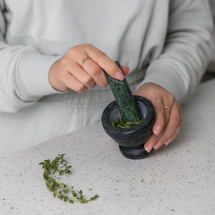 Marble Mortar and Pestle