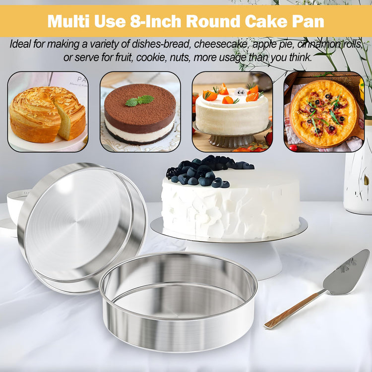 8 Inch Cake Pan Set of 2 (2 Count)