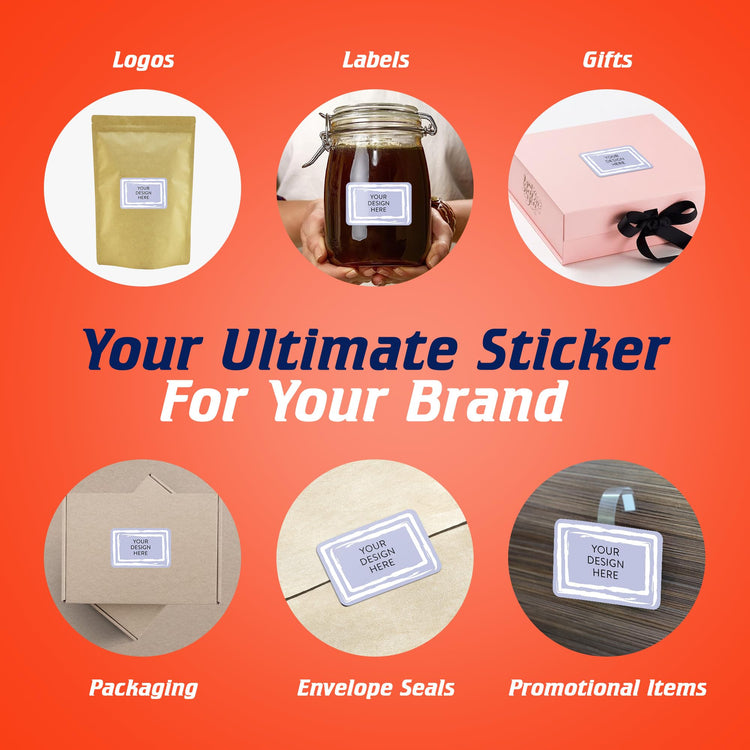 100 Custom Vinyl Stickers (100 Count)