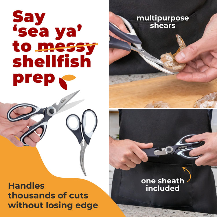 Kitchen Shears & Seafood Scissors Set