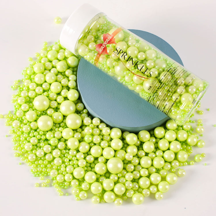 Halloween Green Pearl Sugar Sprinkles (4.58 Ounce)