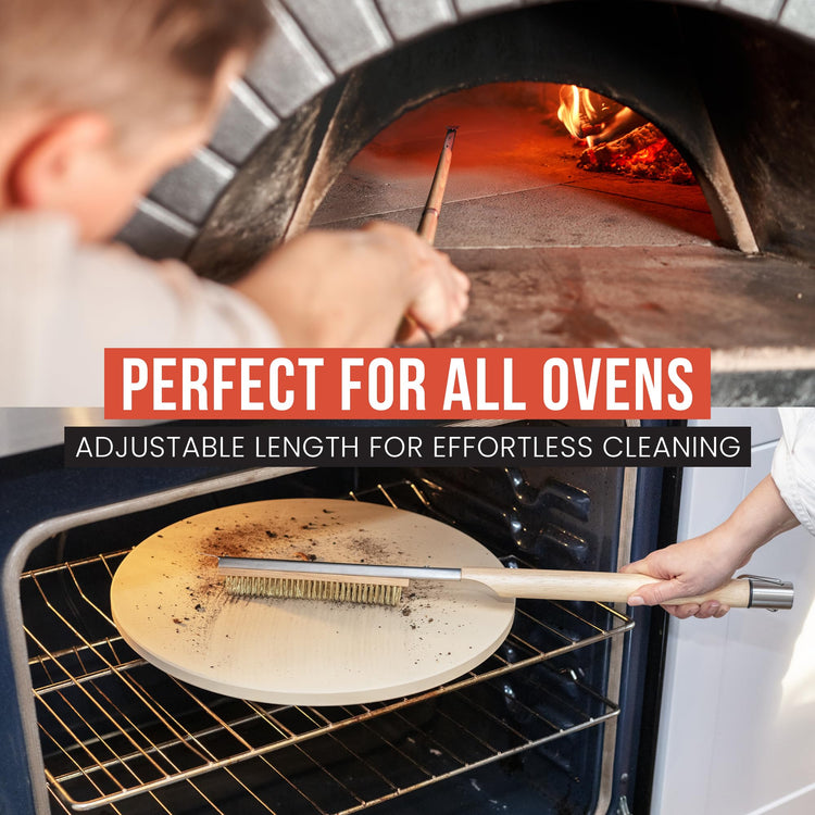 Pizza Oven Brush with Scraper