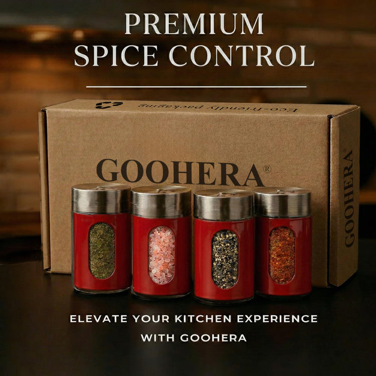 4 Piece Salt and Pepper Shakers Set