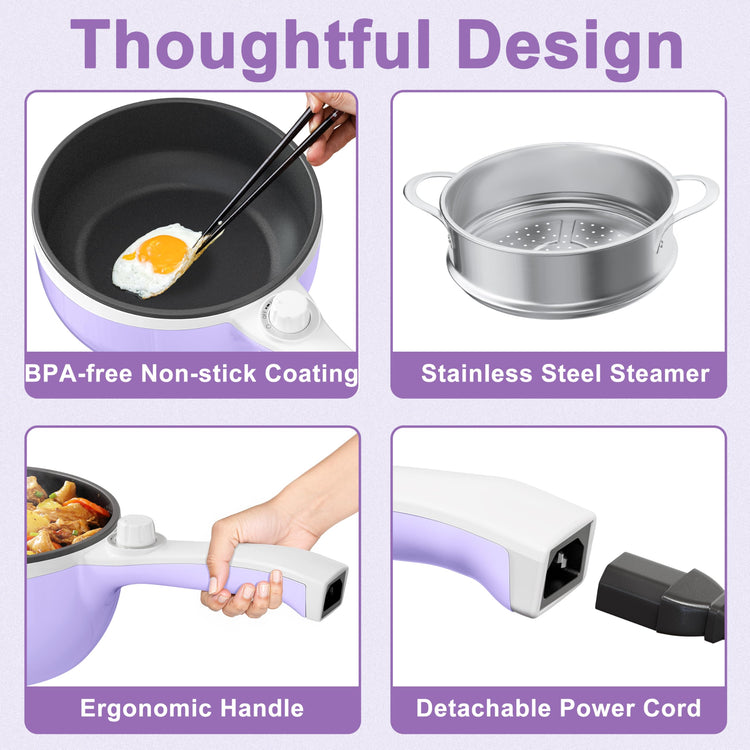 Hot Pot Electric with Steamer