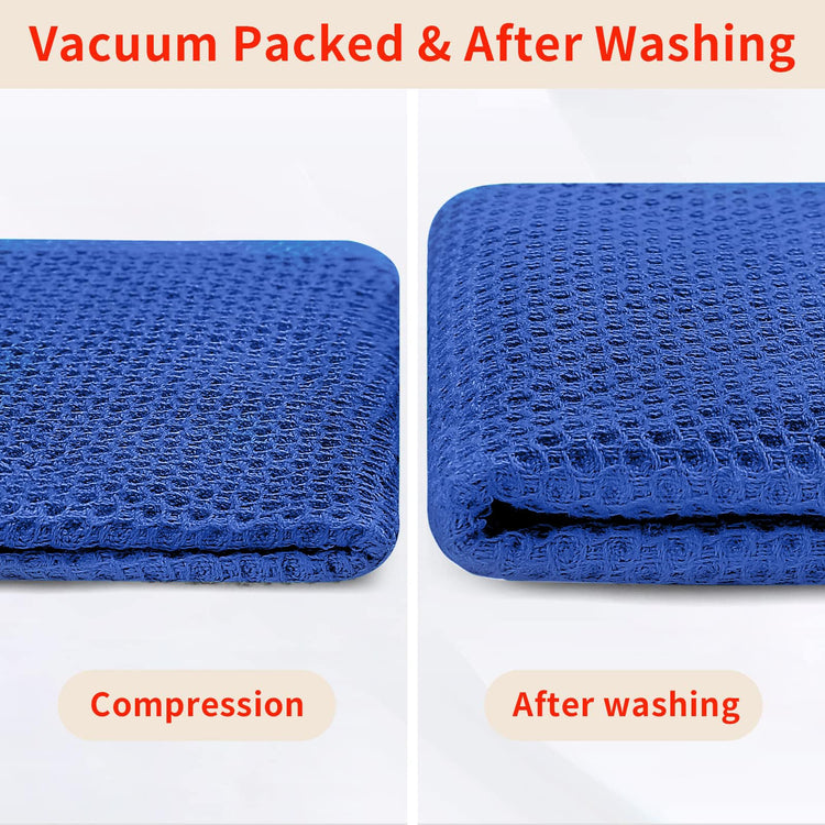 100% Cotton Waffle Weave Kitchen Dish Towels 4 (4 Count)