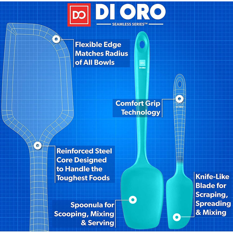 DI ORO Silicone Spatula Set (5 Count)