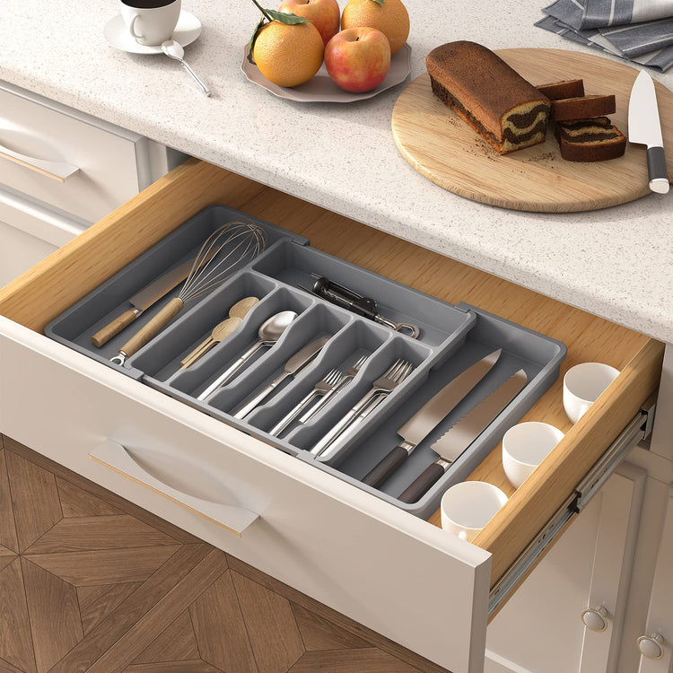 Extra Large Silverware Drawer Organizer