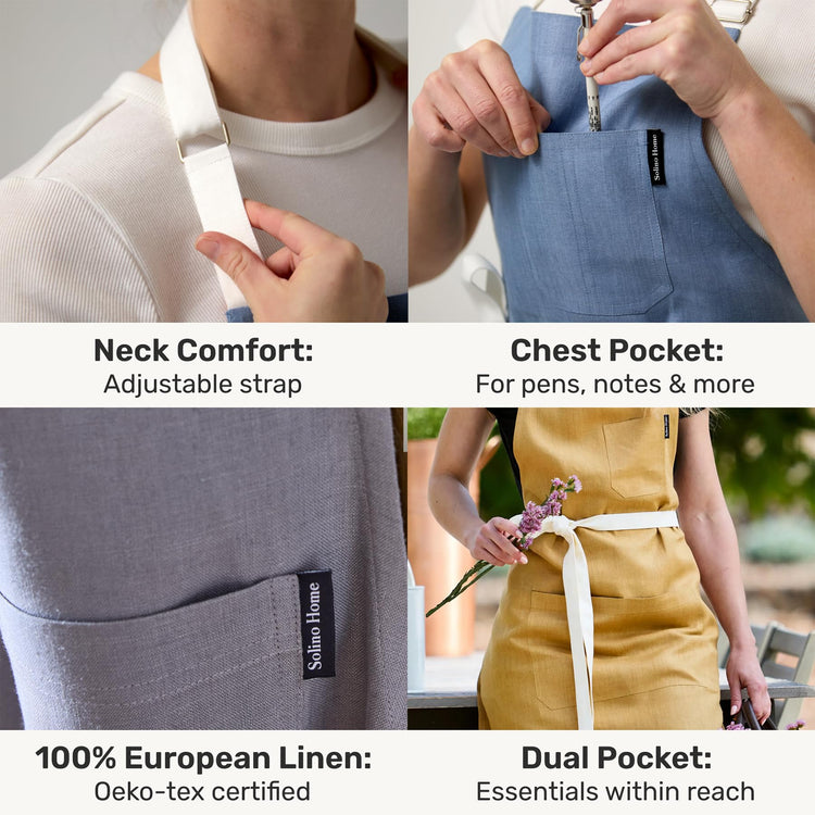 100% Linen Apron