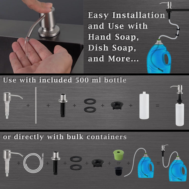Styever Soap Dispenser for Kitchen Sink with Pump