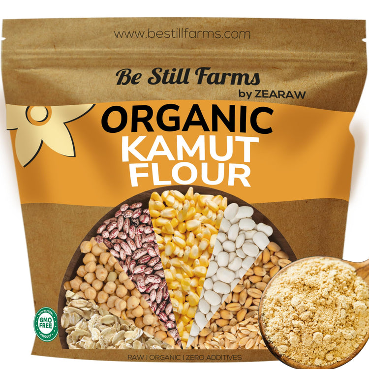 Organic Kamut Flour Bulk 4.8 lb (76.8 Ounce)