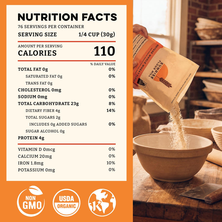 Heritage Organic Whole Wheat Flour (80 Ounce)