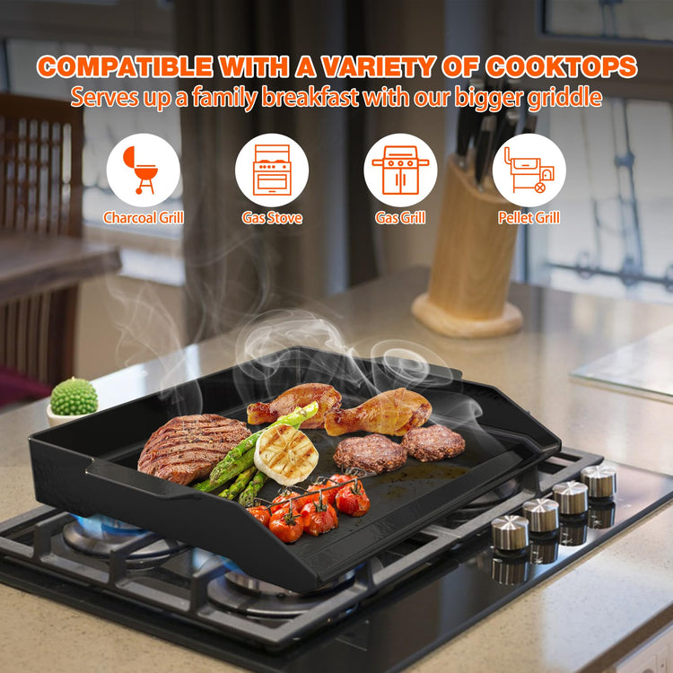 Universal Enamelled Cast Iron Griddle Insert