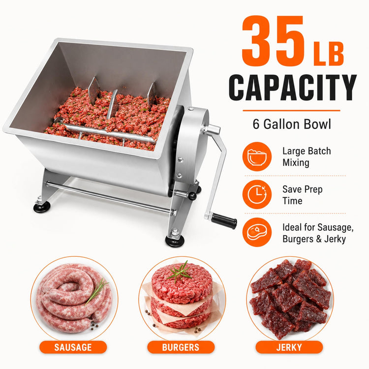 35 lb Manual Meat Mixer