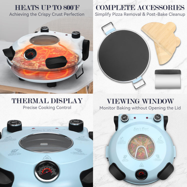 Electric Pizza Oven Indoor Countertop
