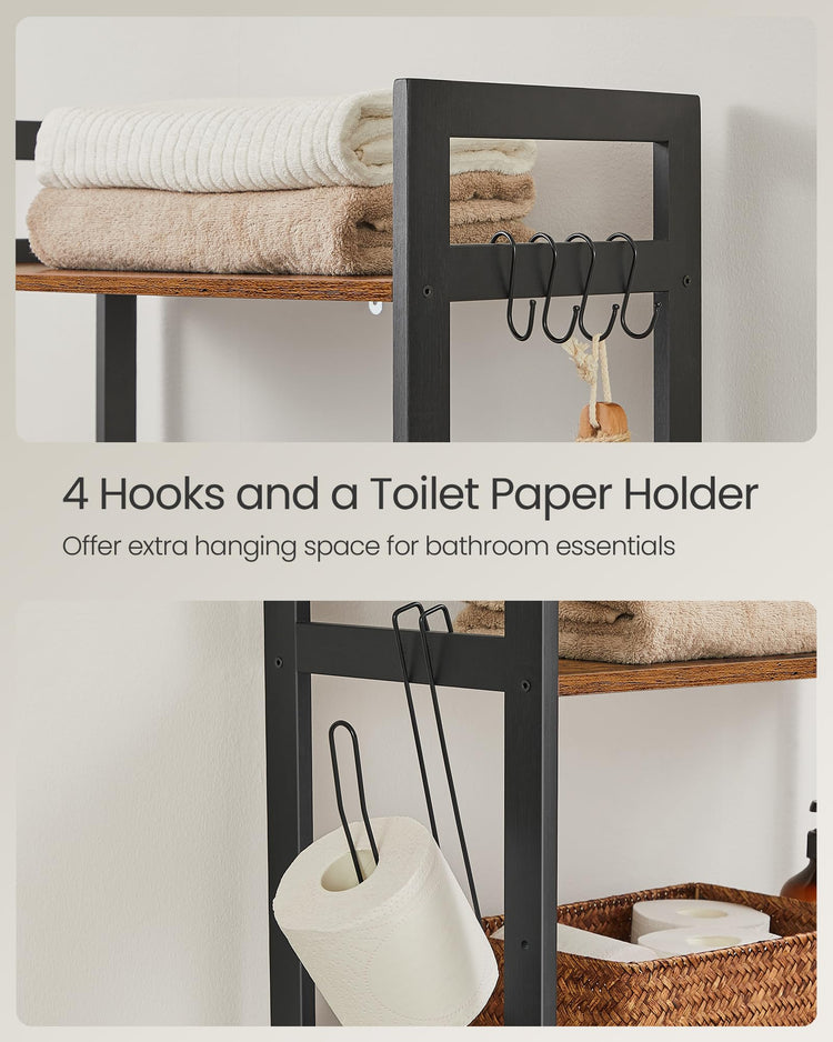3 Tier Over The Toilet Storage