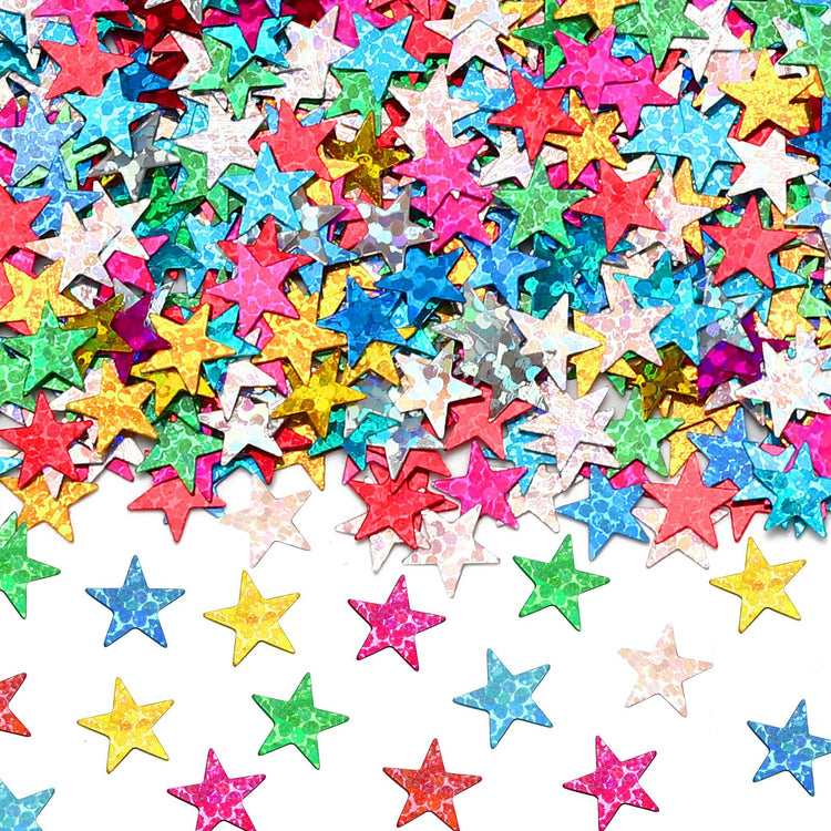 Rainbow Star Confetti Glitter Star Confetti Party Supplies