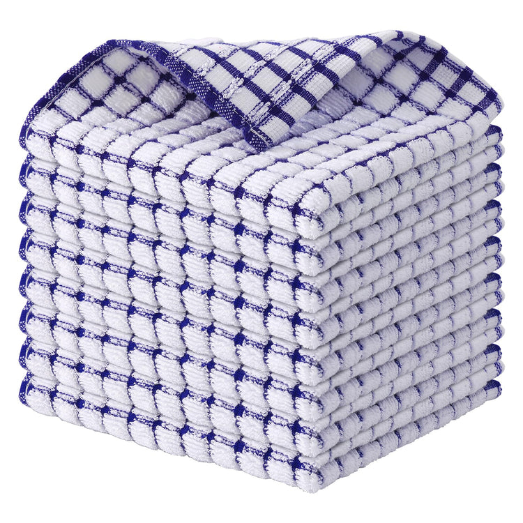 Cotton 8 Pack Terry Kitchen Dish Cloths (8 Count)