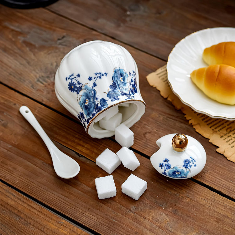 Ceramic Sugar and Creamer Set