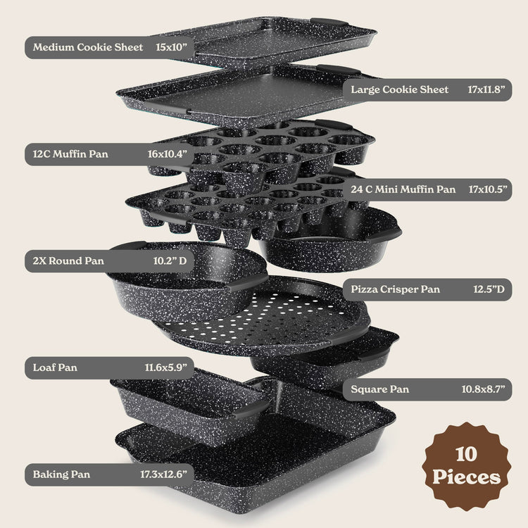 Nonstick Stackable Bakeware Set