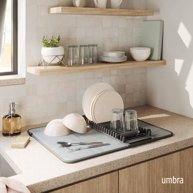 Udry Dish Drying Rack with Mat