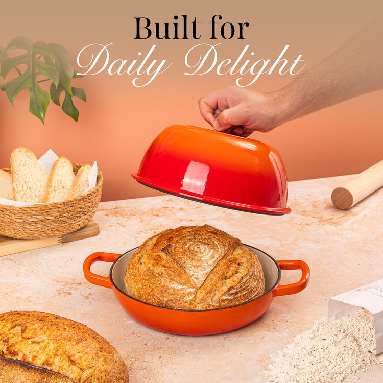 Enamelled Cast Iron Dutch Oven Pot