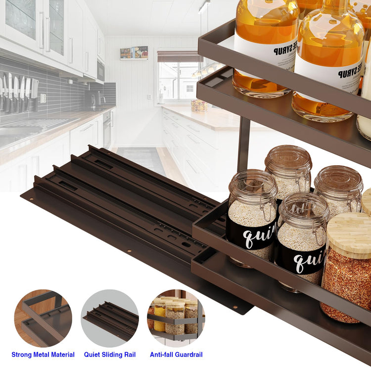Pull Out Spice Rack Organizer for Cabinet