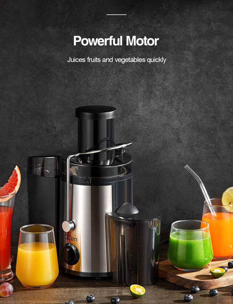 Juicer Machine 500W Centrifugal Juicer with Extra Wide Feed Chute