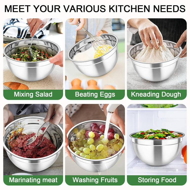Mixing Bowls with Lids (5 Count)