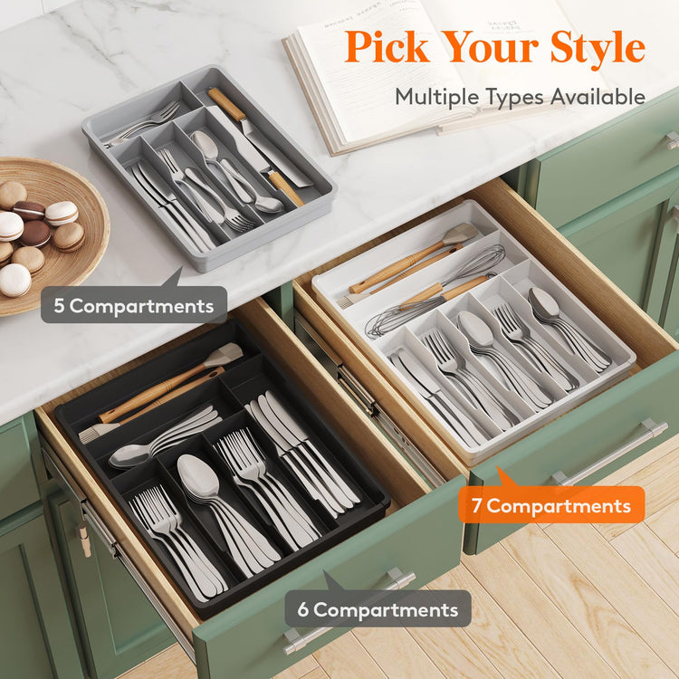 Silverware Drawer Organizer Tray