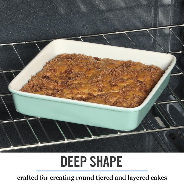 Gallen 9 Inch Square Nonstick Carbon Steel Cake Pan