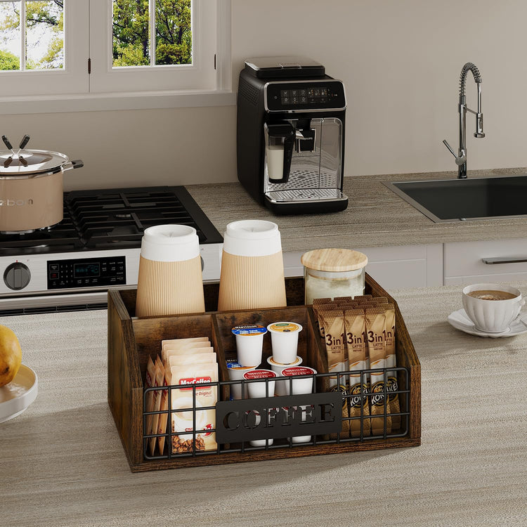 Coffee Station Organizer for Countertop