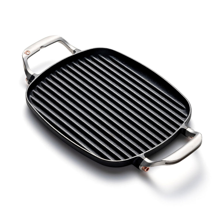 Cast Iron Grill Pan With Ridges 8.5” x 14.25” x 1.5”