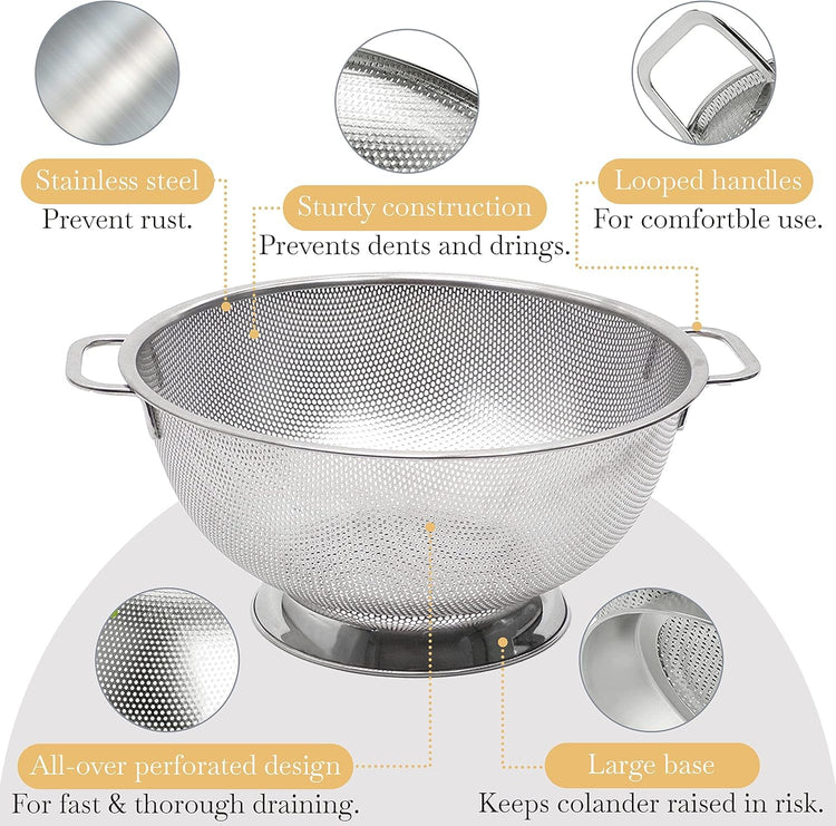 Stainless Steel Colander for Kitchen