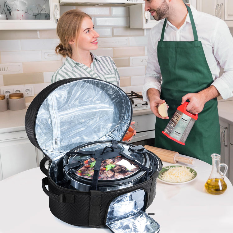 Insulated Slow Cooker Carrying Bag for 6