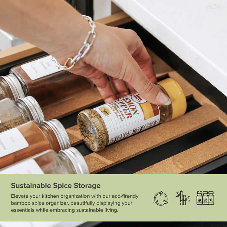 Expandable Spice Drawer Organizer