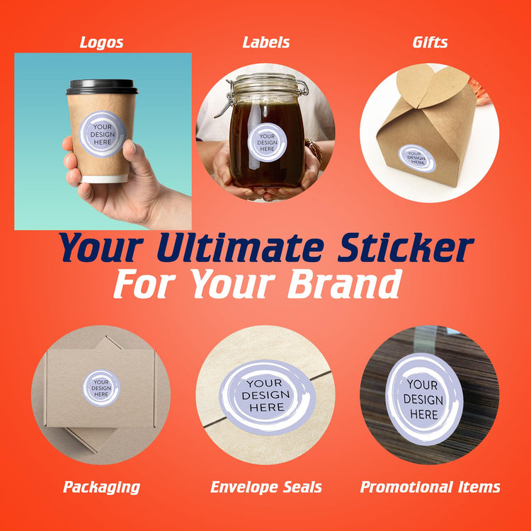 Custom Vinyl Stickers Your Image (100 Count)