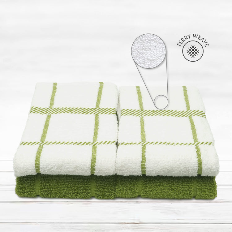 100% Cotton Terry Dish Towels (4 Count)