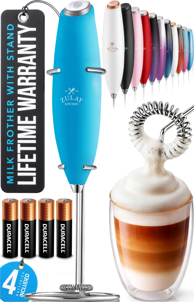 Powerful Milk Frother Wand With Duracell Batteries
