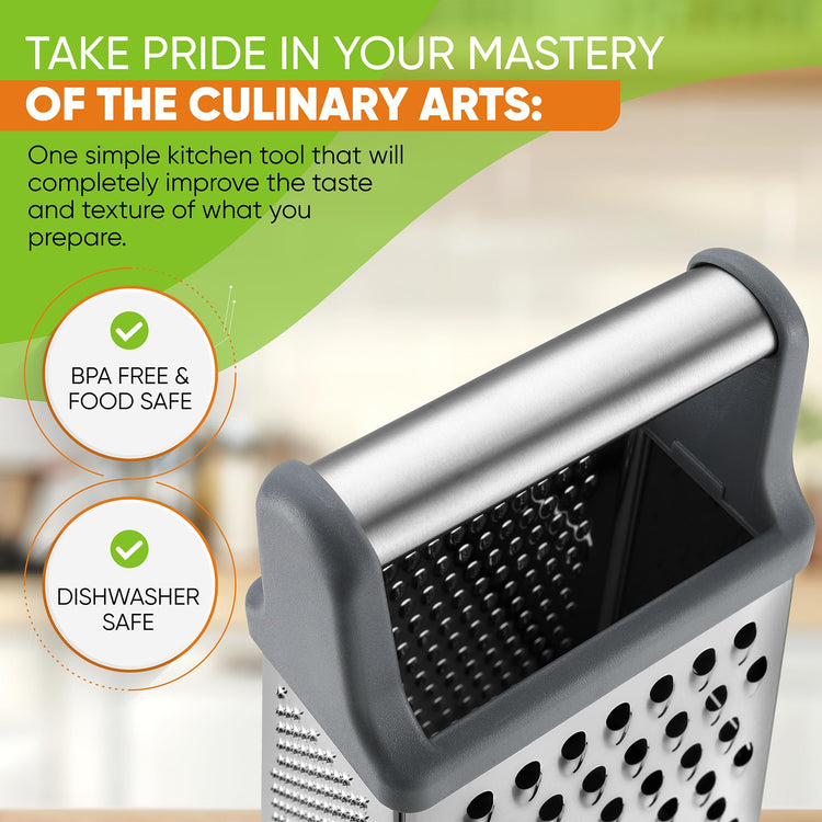 Stainless Steel XL Cheese Grater for Kitchen