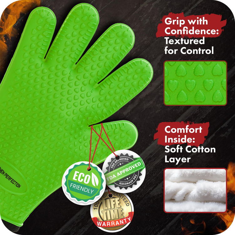 XL Silicone Smoker Oven Gloves (2 Count)