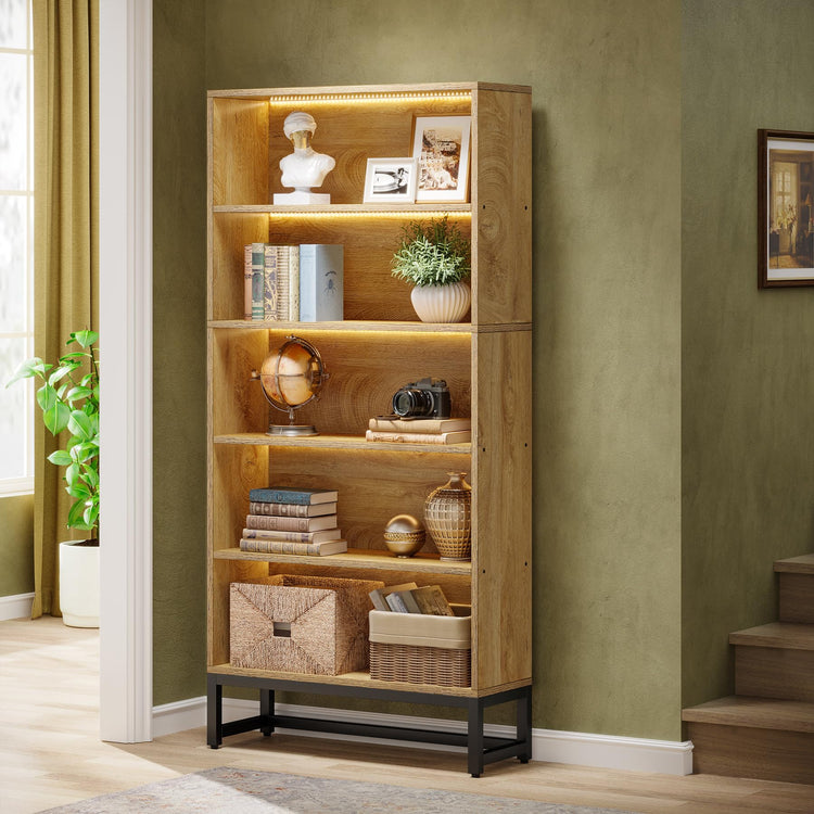 Tall Bookcase and Bookshelf (5 Count)