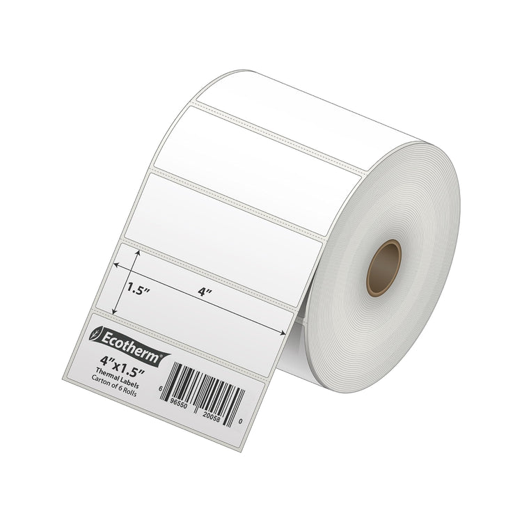 4" x 1.5" Thermal Labels (10800 Count)