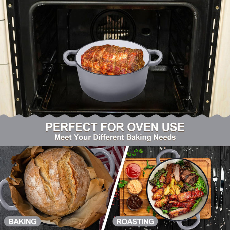 5QT Enameled Dutch Oven