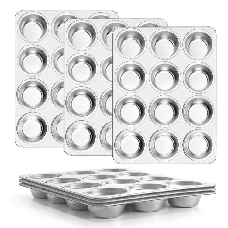 12 Cup Muffin Pan Set of 6 (6 Count)