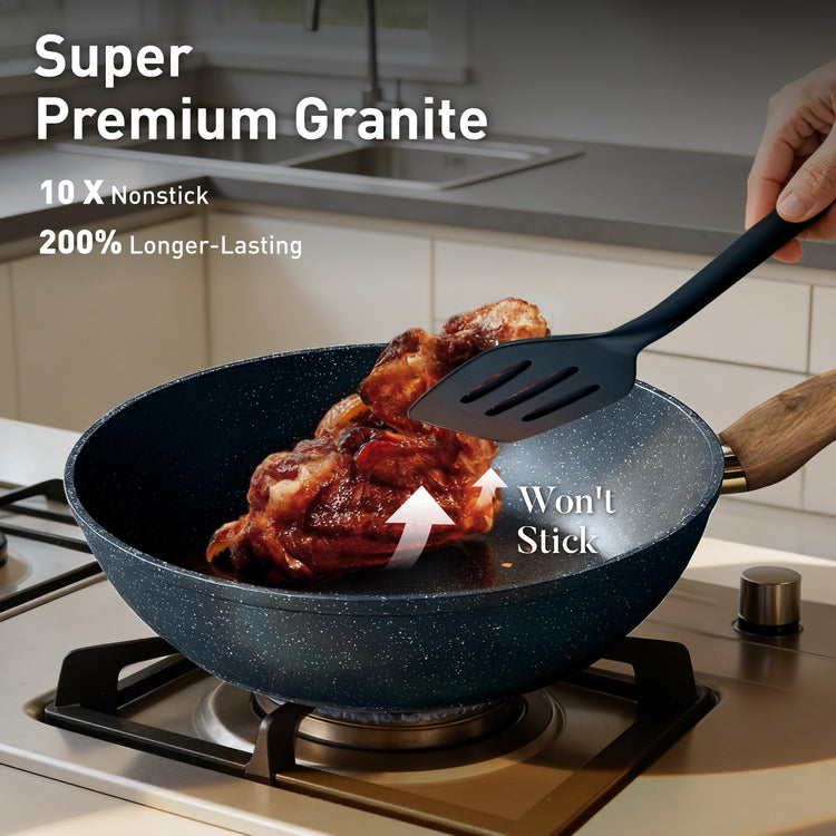12 Piece Kitchen Pots and Pans Set