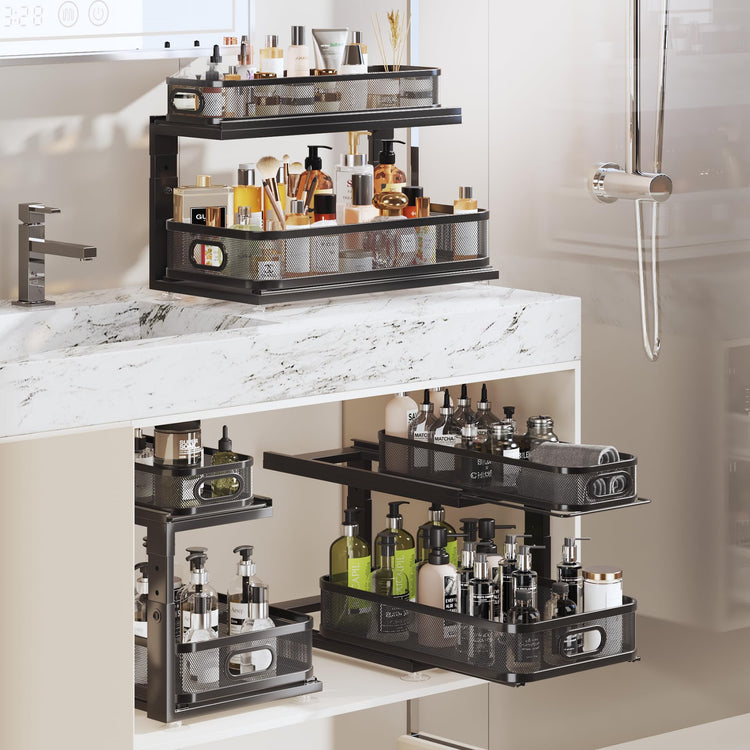 2 Pack 21IN Depth Under Sink Organizer With Next (2 Count)