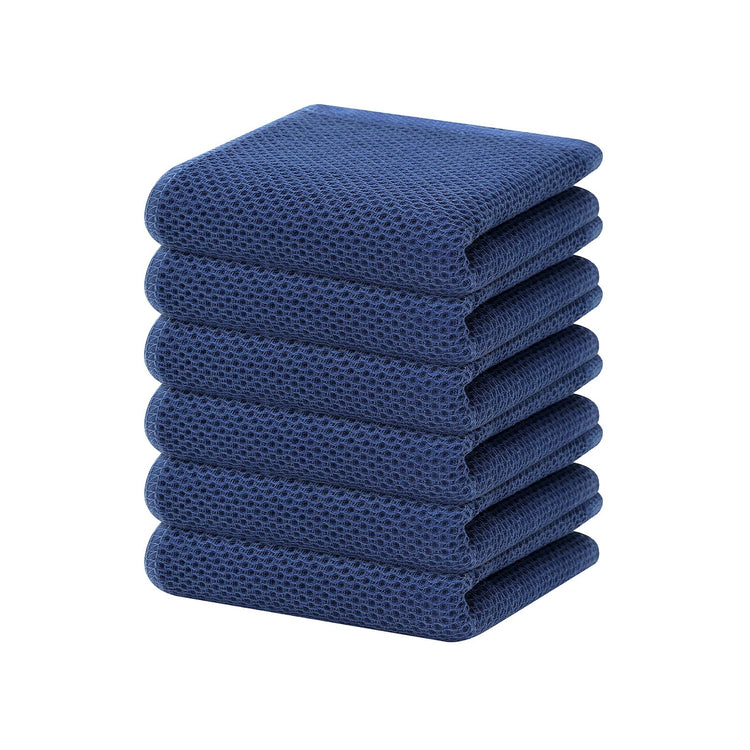 100% Cotton Waffle Weave Kitchen Dish Towels 6 (6 Count)