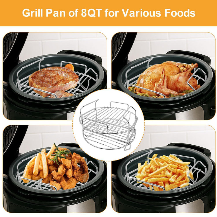 Air Fryer Accessories for Ninja Foodi FD401 12 IN 1 OS401 10 IN 1 8 Quart Pressure Cooker