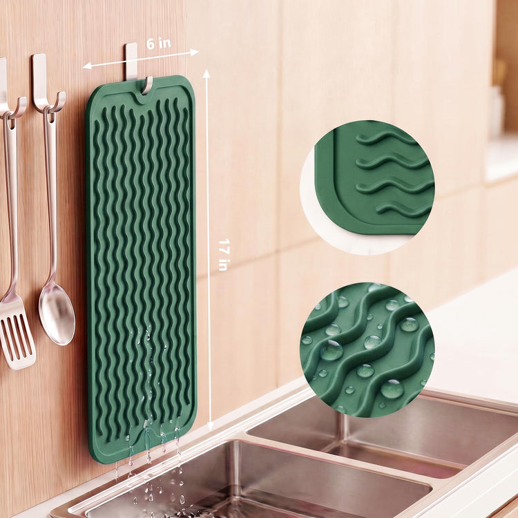 Silicone Dish Drying Mat for Multiple Usage